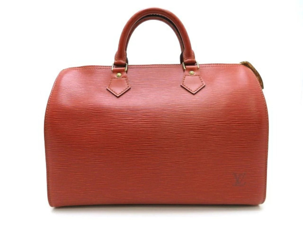 LOUIS VUITTON Speedy Handbag Epi Leather Kenyan Brown